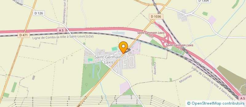 localisation de l'entreprise SAINT GERMAIN LAXIS FOOTBALL CLUB  SAINT-GERMAIN-LAXIS