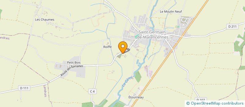 localisation de l'entreprise SAINT GERMAIN LODGING  SAINT-PIERRE-LA-NOUE