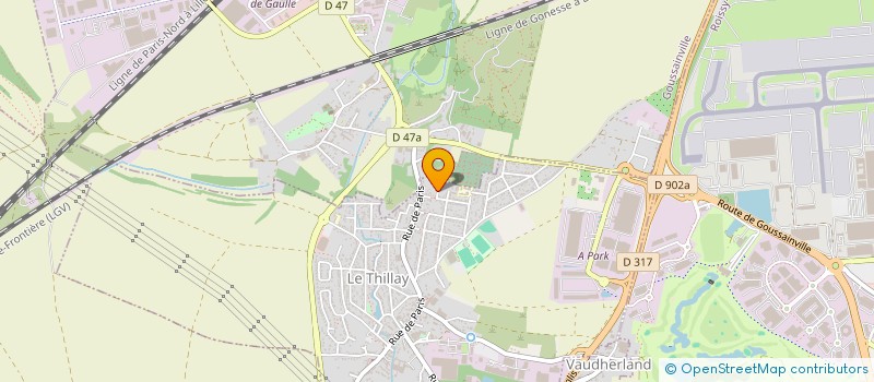 localisation de l'entreprise SAINT GERMAIN SUR MORIN  LE THILLAY