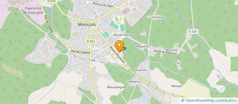 localisation de l'entreprise SAINT GERME  MIMIZAN