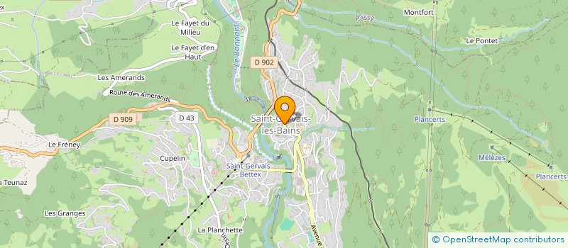 localisation de l'entreprise SAINT GERVAIS SPORTS  SAINT-GERVAIS-LES-BAINS