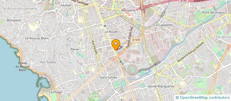 localisation de l'entreprise SAINT GINIEZ PARADIS à MARSEILLE