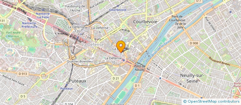 localisation de l'entreprise SAINT-GOBAIN EXPERTISE ET SERVICE à COURBEVOIE