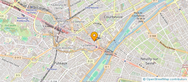 localisation de l'entreprise SAINT GOBAIN GLASS LOGISTICS à COURBEVOIE