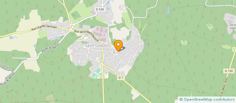 localisation de l'entreprise SAINT GOBAIN HANDBALL CLUB  SAINT-GOBAIN