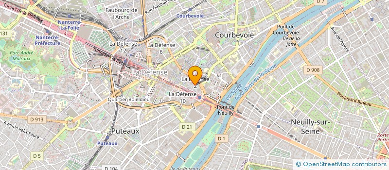 localisation de l'entreprise SAINT-GOBAIN LUMILOG à COURBEVOIE