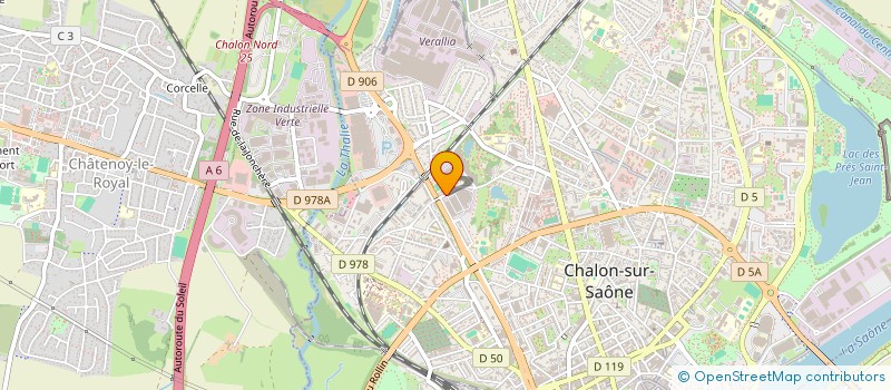 localisation de l'entreprise SAINT-GOBAIN SEVA  CHALON-SUR-SAONE