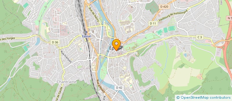 localisation de l'entreprise SAINT GOERY  EPINAL