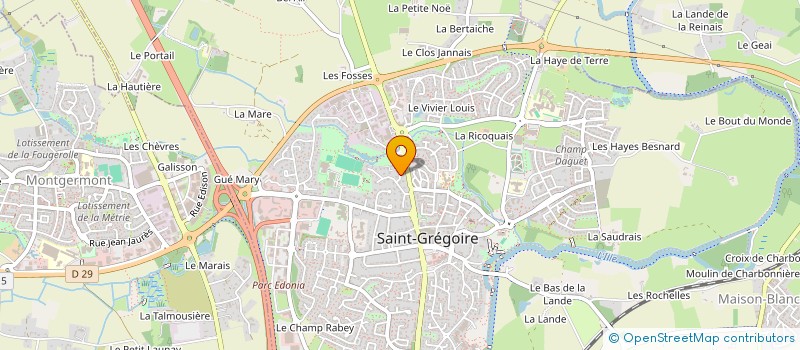 localisation de l'entreprise SAINT-GREGOIRE-MELESSE  SAINT-GREGOIRE