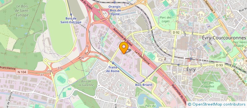 localisation de l'entreprise SAINT GUENAULT IMMOBILIER SNC à EVRY-COURCOURONNES