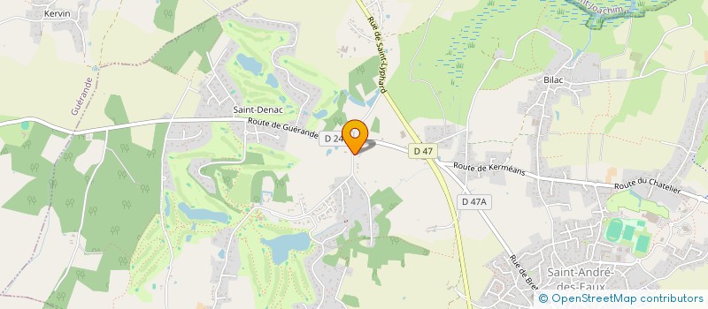 localisation de l'entreprise SAINT GUENOLE  SAINT-ANDRE-DES-EAUX