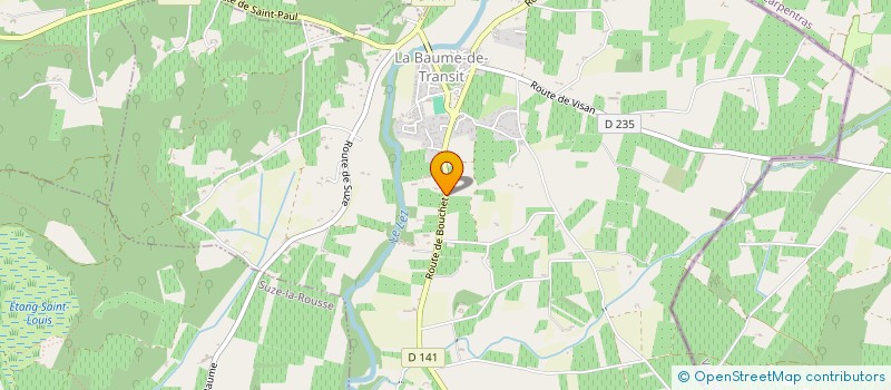 localisation de l'entreprise SAINT GUERY  LA BAUME-DE-TRANSIT