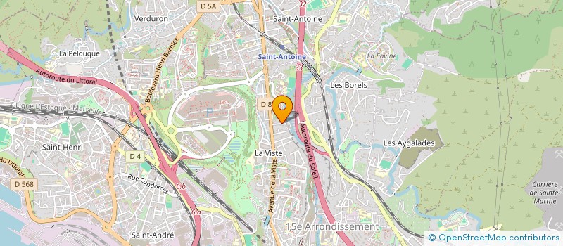 localisation de l'entreprise SAINT HENRI FOOTBALL CLUB à MARSEILLE