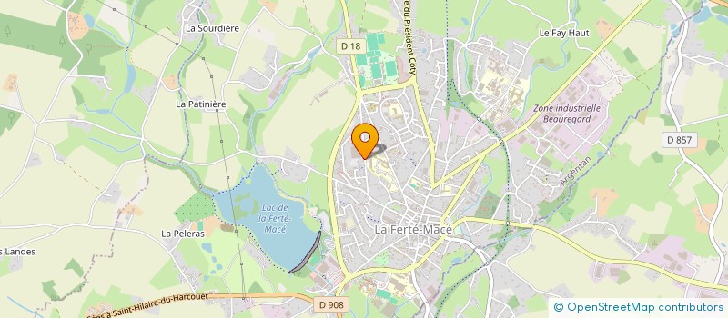 localisation de l'entreprise SAINT HERBLAIN CHAUVINIERE à LA FERTE MACE
