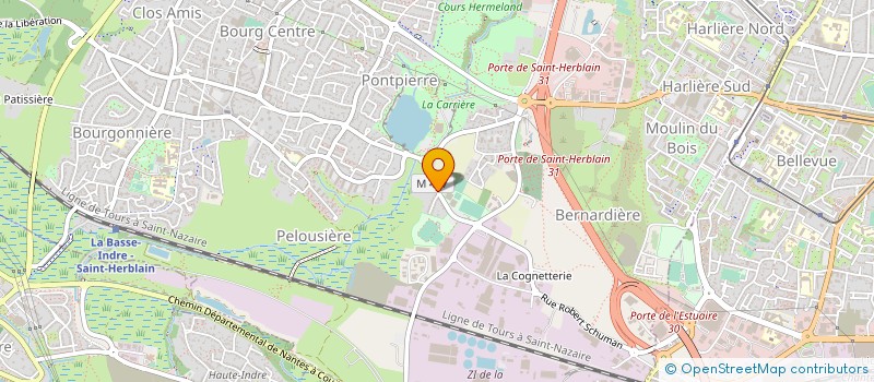 localisation de l'entreprise SAINT HERBLAIN TENNIS CLUB  SAINT-HERBLAIN