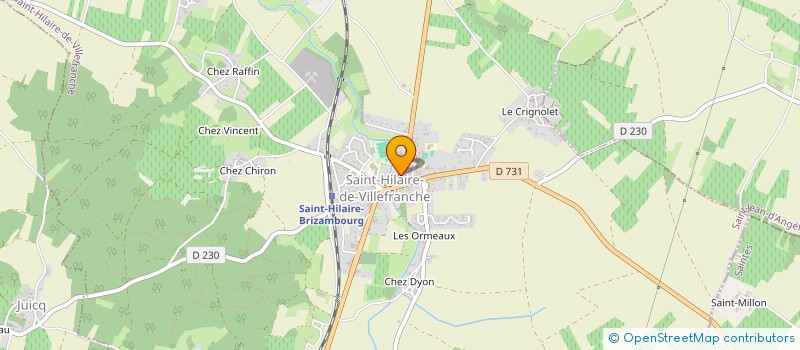 localisation de l'entreprise SAINT HILAIRE à SAINT-HILAIRE-DE-VILLEFRANCHE