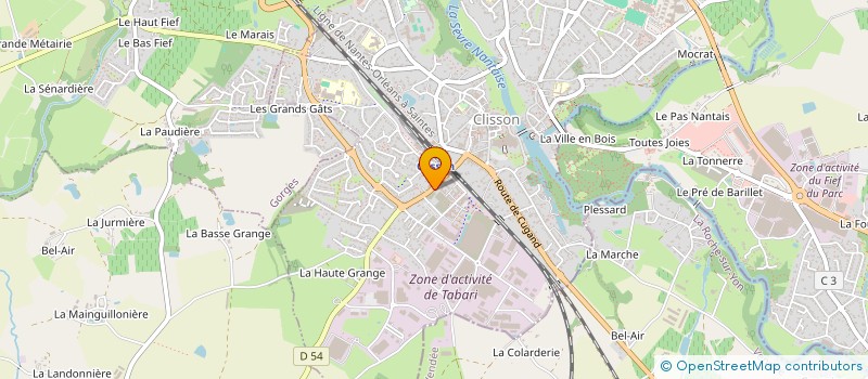 localisation de l'entreprise SAINT-HILAIRE à CLISSON