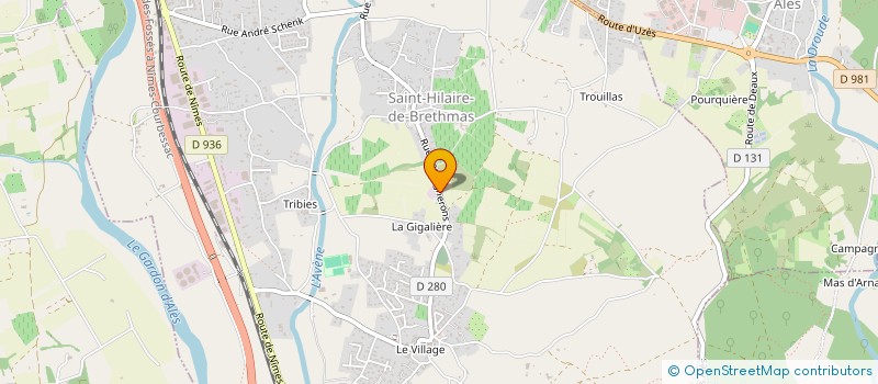 localisation de l'entreprise SAINT HILAIROISE DE TRAVAUX PUBLICS à SAINT-HILAIRE-DE-BRETHMAS