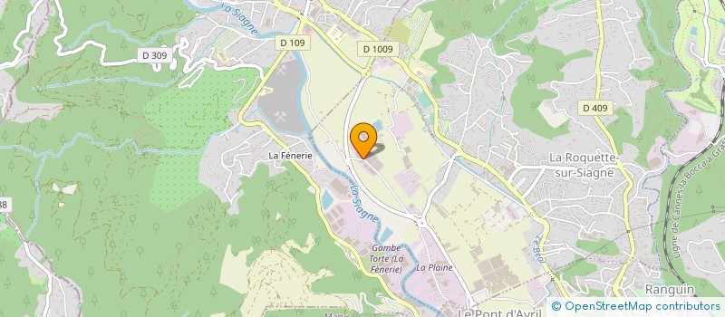 localisation de l'entreprise SAINT HONORAT à LA ROQUETTE-SUR-SIAGNE