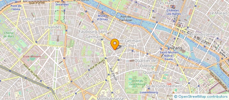 localisation de l'entreprise SAINT HONORE à PARIS