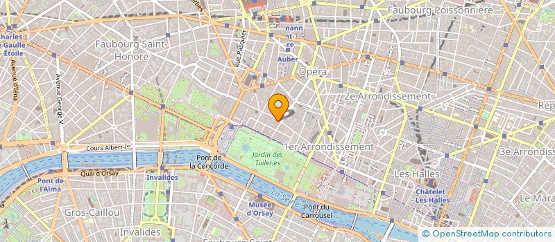 localisation de l'entreprise SAINT HONORE à PARIS