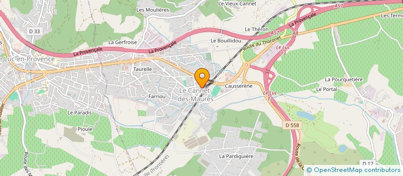 localisation de l'entreprise SAINT HONORE  LE CANNET-DES-MAURES