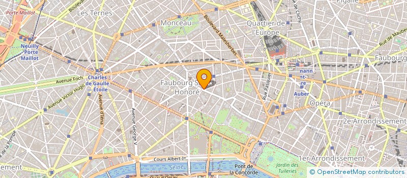 localisation de l'entreprise SAINT HONORE PRODUCTION  PARIS