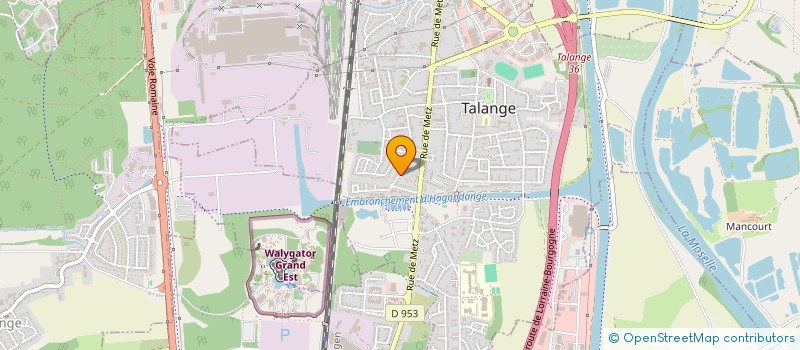 localisation de l'entreprise SAINT HUBERT  TALANGE