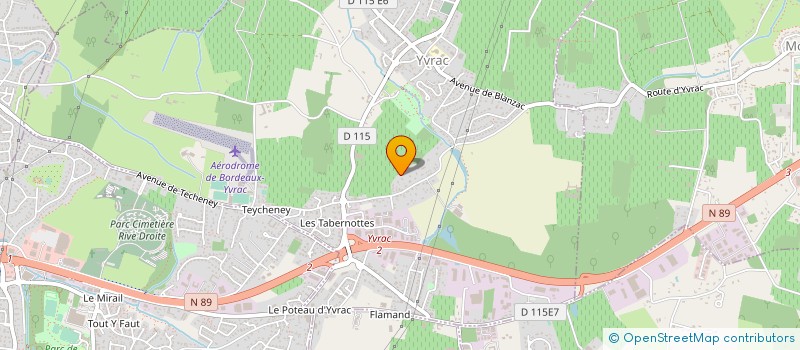 localisation de l'entreprise SAINT HUBERT  YVRAC