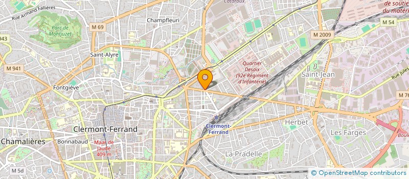 localisation de l'entreprise SAINT HUBERT  CLERMONT-FERRAND