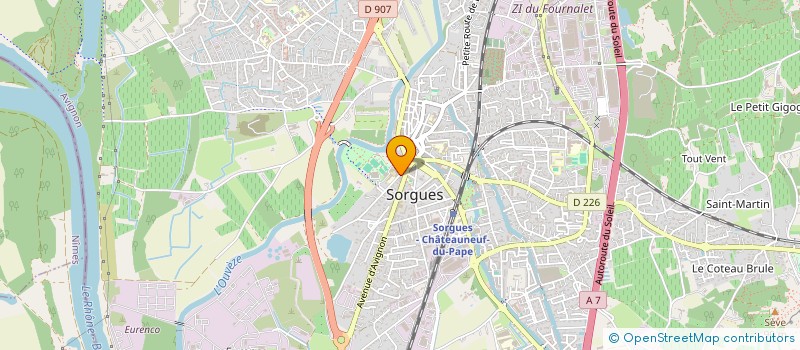 localisation de l'entreprise SAINT HUBERT  SORGUES