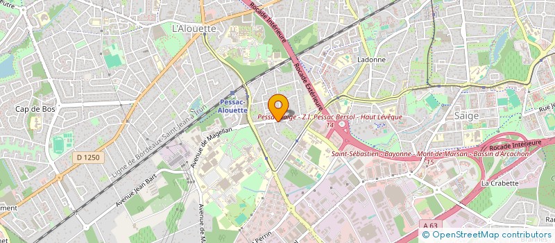 localisation de l'entreprise SAINT HUBERT  PESSAC