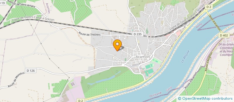 localisation de l'entreprise SAINT- HUBERT ARAMONAISE  ARAMON