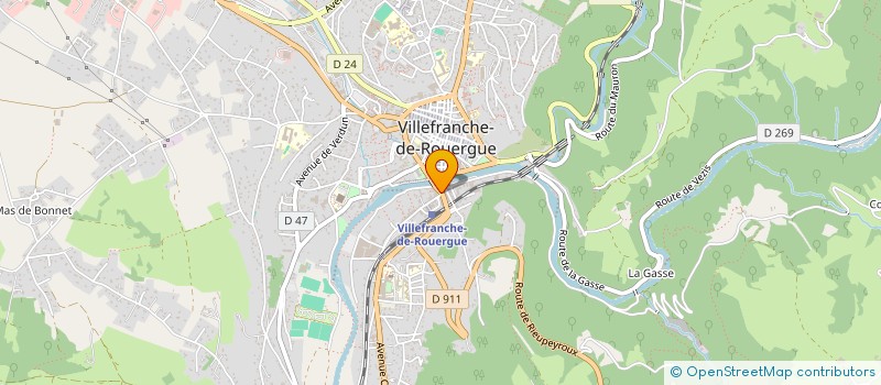 localisation de l'entreprise SAINT-HUBERT CLUB VILLEFRANCHOIS  VILLEFRANCHE-DE-ROUERGUE