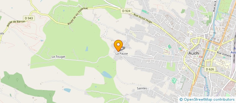 localisation de l'entreprise SAINT HUBERT D EMBATS  AUCH