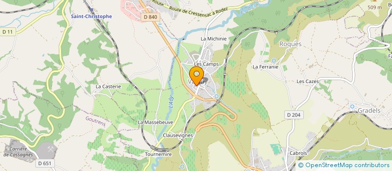 localisation de l'entreprise SAINT - HUBERT DE SALLES LA SOURCE  SALLES-LA-SOURCE