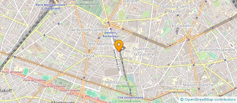 localisation de l'entreprise SAINT HUGUES-ALEA  PARIS 14