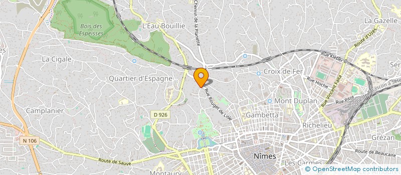 localisation de l'entreprise SAINT-IV  NIMES