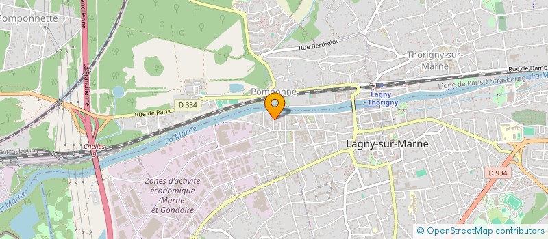 localisation de l'entreprise SAINT JACQUES à LAGNY-SUR-MARNE