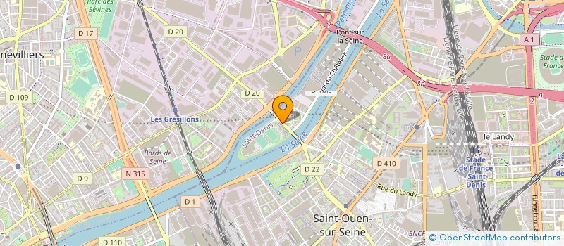 localisation de l'entreprise SAINT-JACQUES  L'ILE-SAINT-DENIS