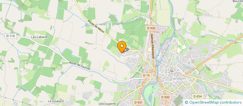 localisation de l'entreprise SAINT JACQUES  CONDOM