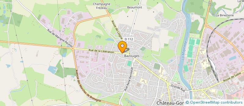 localisation de l'entreprise SAINT JACQUES AUTOMOBILES SALMON  CHATEAU-GONTIER-SUR-MAYENNE