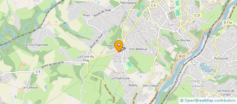 localisation de l'entreprise SAINT JACQUES LE MAJEUR  ISLE