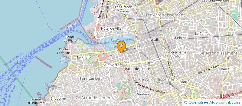 localisation de l'entreprise SAINT JAMES  MARSEILLE