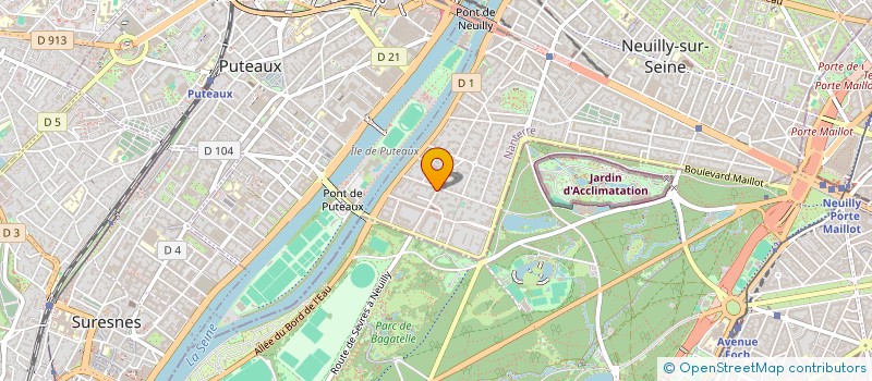 localisation de l'entreprise SAINT JAMES OPTIC à NEUILLY-SUR-SEINE