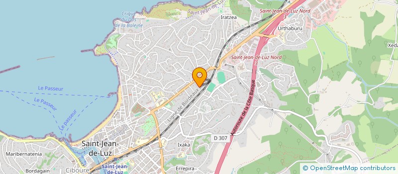localisation de l'entreprise SAINT JEAN à SAINT-JEAN-DE-LUZ