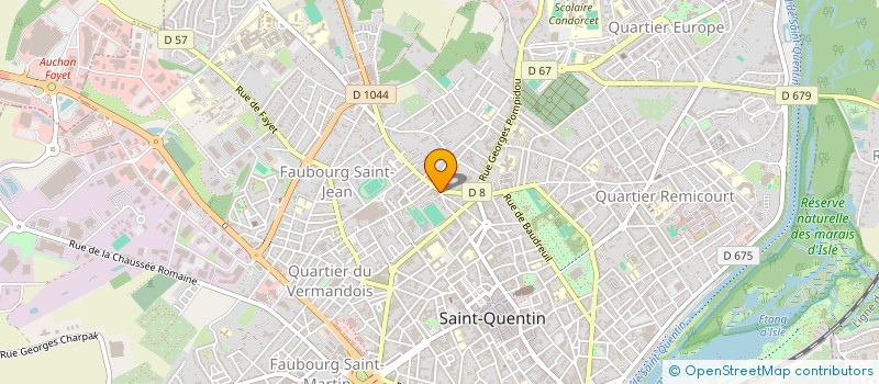 localisation de l'entreprise SAINT JEAN à SAINT-QUENTIN