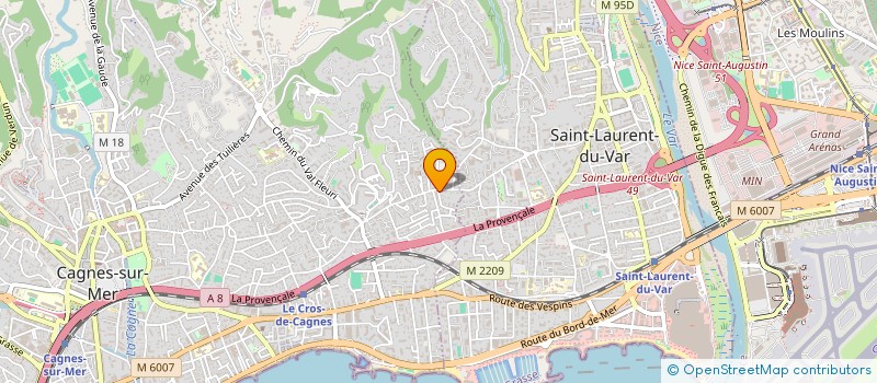 localisation de l'entreprise SAINT JEAN à CAGNES-SUR-MER