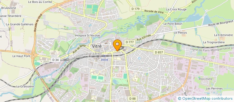localisation de l'entreprise SAINT-JEAN  VITRE
