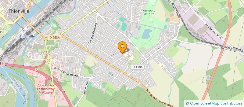 localisation de l'entreprise SAINT JEAN  YUTZ